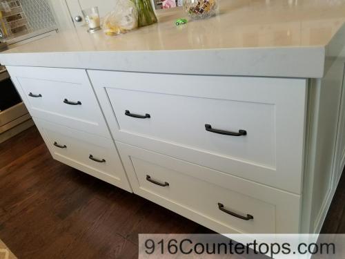 White Cabinets, Deep Drawers